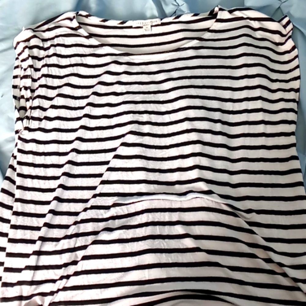 Black and White Striped Shirt